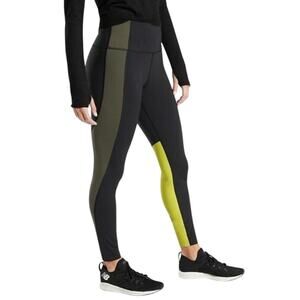 Athleta Asym Colorblock Supersonic Tight Yoga Fitness Pant Small